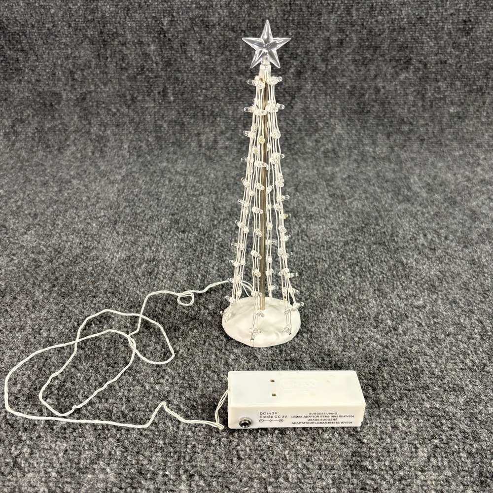 LEMAX Lighted Silhouette Tree Blue Large #74657